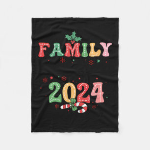 Family Christmas Matching Xmas Making 2024 Memorie Fleece Blanket