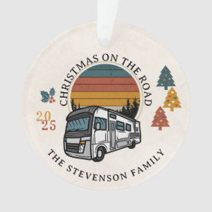 Family Christmas on the Road RV Ornament