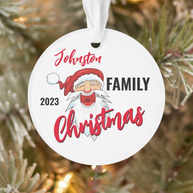 Family Christmas Ornaments Personalized (Tree)
