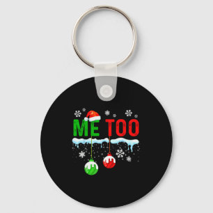 Family Christmas Pajamas Matching Couple Holiday H Keychain