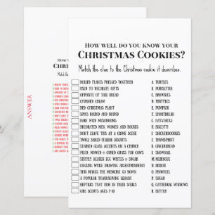 Family Christmas Party Game PRINTED
