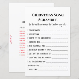 Family Christmas Party Game PRINTED