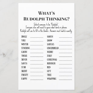 Family Christmas Party Game PRINTED