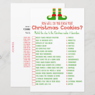 Family Christmas Party Game PRINTED