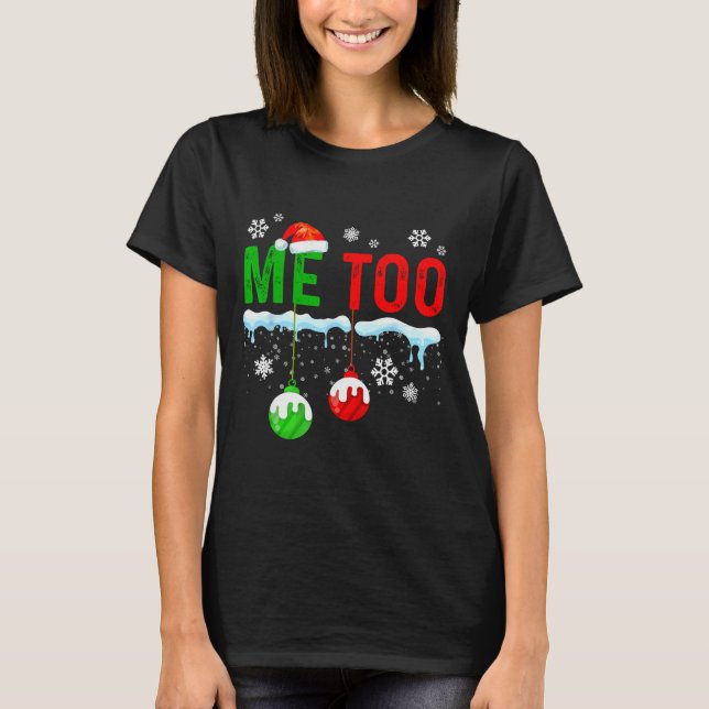 Family Christmas Pyjamas Matching Couple Holiday H T-Shirt (Front)