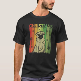 Family Christmas Pyjamas Matching Retro Pug Dog Ch T-Shirt