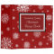 Family Christmas Recipe Binder Red White Snow