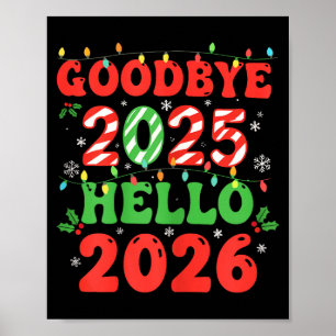 Family Christmas Shirts Matching 2025, Funny Nye H Poster
