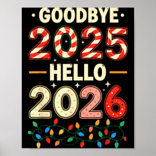 Family Christmas Shirts Matching 2025, Funny Nye H Poster