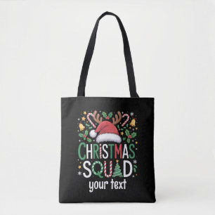 Family Christmas Squad Personalized 2025 Matching  Tote Bag