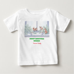 Family Christmas T-Shirt – Cozy Winter Fox Scene