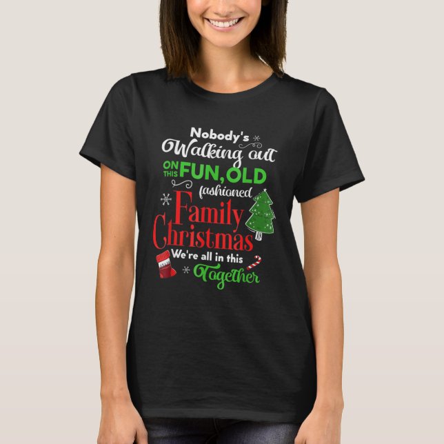 Family Christmas Vacation Pyjamas Funny XMAS Ugly  T-Shirt (Front)