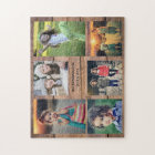 Family collage 6 photos and family name