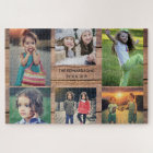 Family collage 6 photos and family name