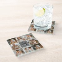 Family Collage Photo & Personalized Grey Gift