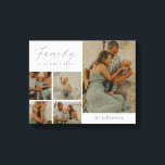 Family Collage Rustic Modern Custom Wrapped Canvas<br><div class="desc">Preserve the precious moments with personalized wall decor. Makes a great gift! Designed by Berry Berry Sweet. Visit our website at berryberrysweet.com to learn more about us and our full product lines.</div>