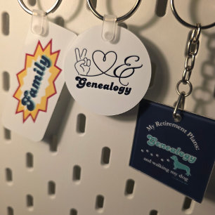 Family, comic book pop design keychain