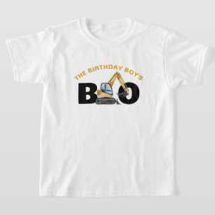 Family Construction Birthday Mom Dad Sister T-Shirt
