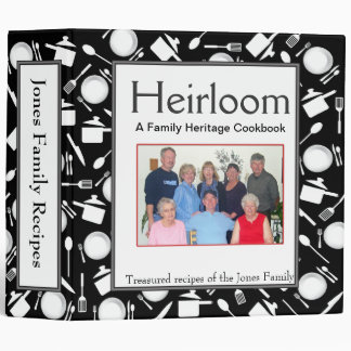 Family Cookbook - Customize 2-inch BLACK Binder