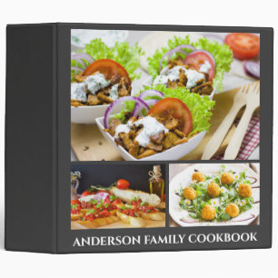 Family cookbook DIY photo healthy food recipes Binder