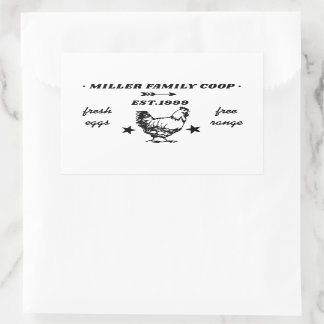 Family Coop Hen Fresh Eggs Sticker