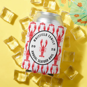 Family Crawfish Boil Personalized Party Can Cooler