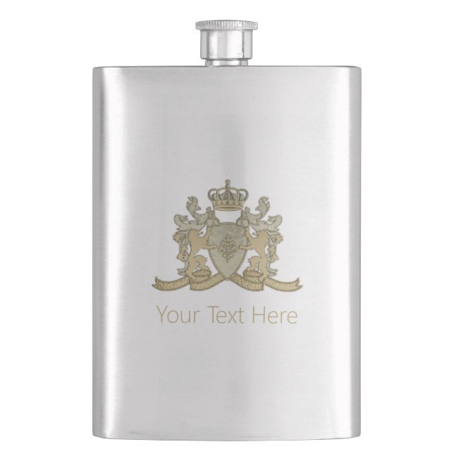 Family Crest Hip Flask (Front)