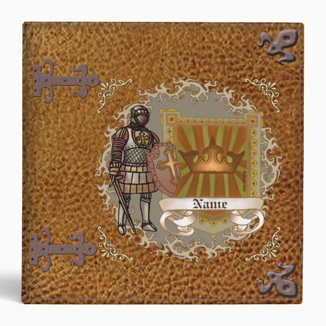 Family Crest Shield Surname Binder (Front)