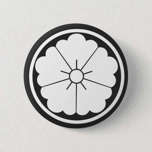 [Family Crests] Flowers 2 Inch Round Button (Front)