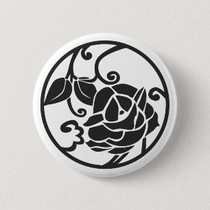 [Family Crests] Flowers 2 Inch Round Button
