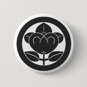 [Family Crests] Flowers 2 Inch Round Button