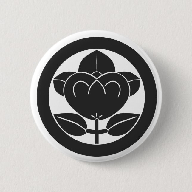 [Family Crests] Flowers 2 Inch Round Button (Front)