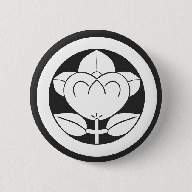 [Family Crests] Flowers 2 Inch Round Button (Front)