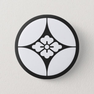 [Family Crests] Flowers 2 Inch Round Button