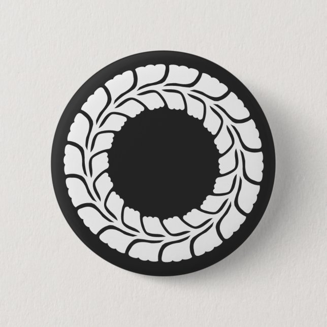 [Family Crests] Flowers 2 Inch Round Button (Front)