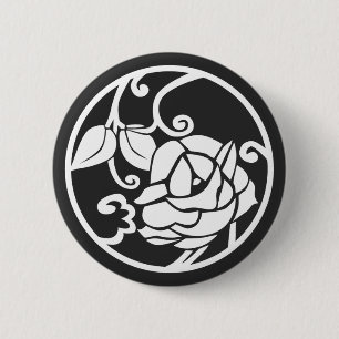 [Family Crests] Flowers 2 Inch Round Button