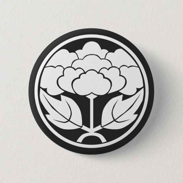 [Family Crests] Flowers 2 Inch Round Button (Front)