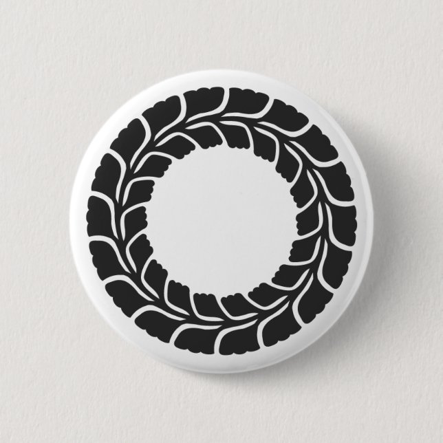 [Family Crests] Flowers 2 Inch Round Button (Front)