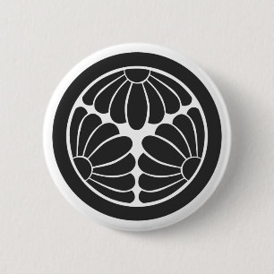 [Family Crests] Flowers 2 Inch Round Button