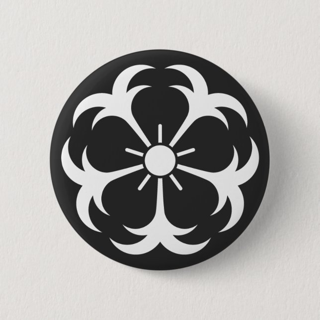 [Family Crests] Flowers 2 Inch Round Button (Front)