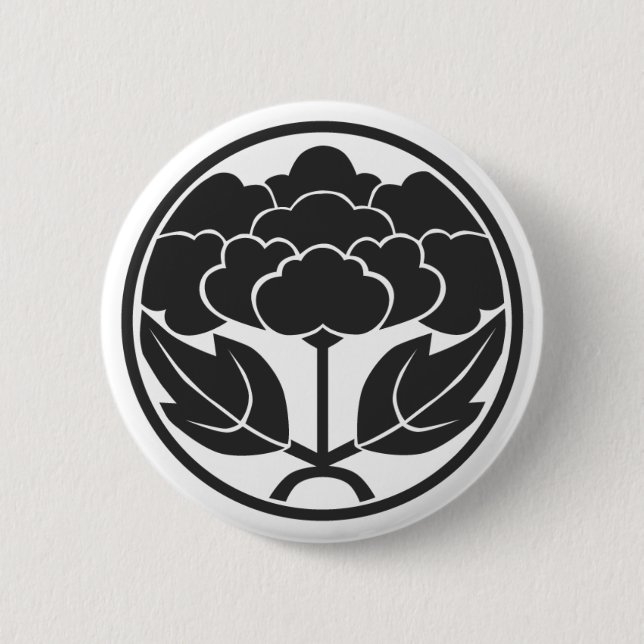 [Family Crests] Flowers 2 Inch Round Button (Front)