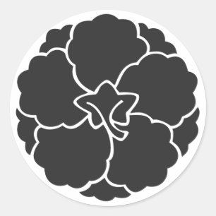 [Family Crests] Flowers Classic Round Sticker