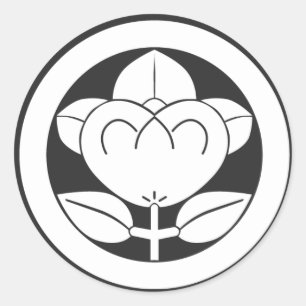 [Family Crests] Flowers Classic Round Sticker