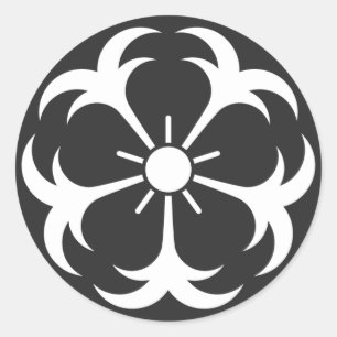 [Family Crests] Flowers Classic Round Sticker
