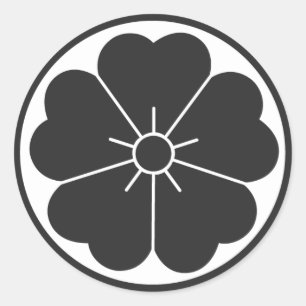 [Family Crests] Flowers Classic Round Sticker