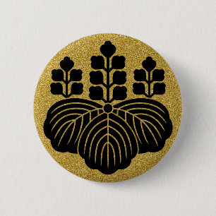 [Family Crests] Paulownia 5-7kiri 2 Inch Round Button