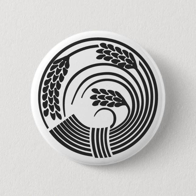 [Family Crests] Plants 2 Inch Round Button (Front)