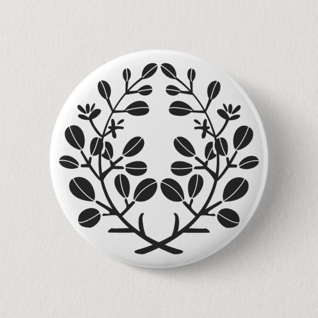 [Family Crests] Plants 2 Inch Round Button (Front)