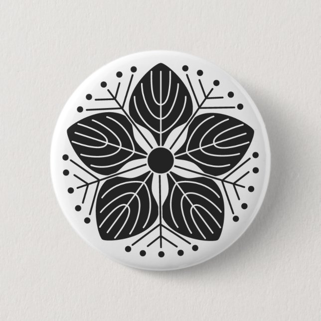 [Family Crests] Plants 2 Inch Round Button (Front)