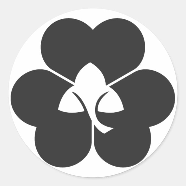 [Family Crests] Plants Classic Round Sticker (Front)